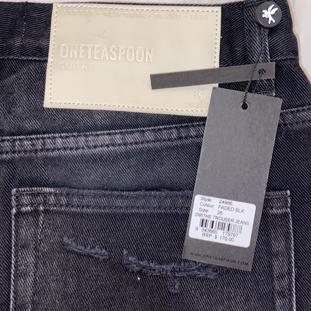 One Teaspoon Black Smiths Distressed Trouser, 100% Cotton, 27x31, NWT, $170 MSRP - Picture 8 of 14